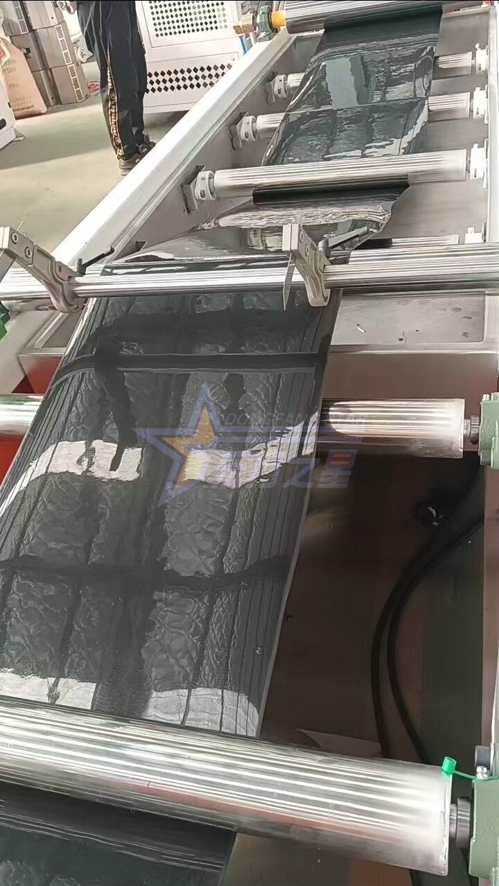 ग्राहकले PP/PS बिरुवा ट्रे शीट उत्पादन लाइनको अन-साइट ट्रायल रनको लागि Qingdao EASTSTAR कारखानाको भ्रमण गर्दछ।